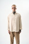 Basic Oversize Keten Gömlek