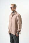 Basic Oversize Keten Gömlek