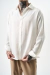 Basic Oversize Keten Gömlek