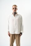 Basic Oversize Keten Gömlek
