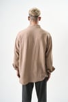 Basic Oversize Keten Gömlek