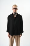 Basic Oversize Keten Gömlek