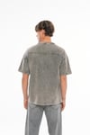 Basic Washed Dikiş Detaylı Oversize T-shirt