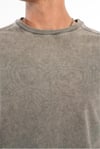 Basic Washed Dikiş Detaylı Oversize T-shirt