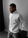 Basic Yarım Zip Fermuarlı Sweatshirt