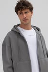 Basic Zipper Oversize Hoodie