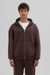 Basic Zipper Oversize Hoodie