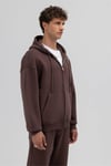 Basic Zipper Oversize Hoodie
