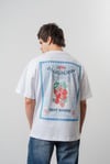 Blueberry Özel Baskı Oversize Tshirt