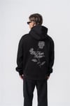 Cross Stıtch Nakış Oversize Hoodie