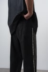 Denim Penye Şeritli Spor Pantolon
