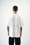 Eight Kabartma Baskılı Oversize T-shirt