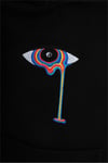Eye Nakış Detaylı Oversize Hoodie