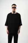 Fakir Kol Müslin Kumaş Oversize T-shirt
