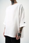 Fakir Kol Müslin Kumaş Oversize T-shirt