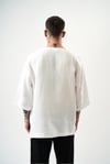 Fakir Kol Müslin Kumaş Oversize T-shirt