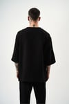 Fakir Kol Müslin Kumaş Oversize T-shirt