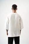 Fakir Kol Müslin Kumaş Oversize T-shirt