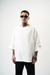 Fakir Kol Müslin Kumaş Oversize T-shirt