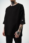 Fakir Kol Müslin Kumaş Oversize T-shirt