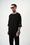 Fakir Kol Müslin Kumaş Oversize T-shirt