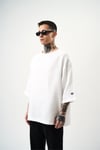 Fakir Kol Müslin Kumaş Oversize T-shirt