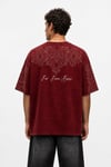 FFB Nakış Görünümlü Oversize Tshirt