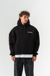 Fleurnoır Kabartma Sırt Baskı Hoodie