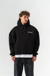 Fleurnoır Kabartma Sırt Baskı Hoodie