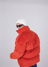 Kadife Oversize Şişme Mont