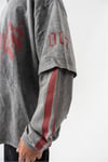Lost Angels Çift Kol Yıkamalı Sweatshirt