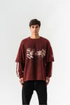 Lost Angels Çift Kol Yıkamalı Sweatshirt