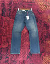 Mavi Mint Taşlama Baggy Jean