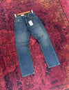 Mavi Mint Taşlama Baggy Jean
