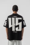 Michigan Kabartma Detaylı Oversize T-shirt