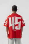Michigan Kabartma Detaylı Oversize T-shirt