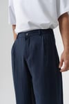 Modal Kumaş Pileli Baggy Pantolon