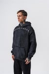 Motif Muse Nakış Yıkamalı Hoodie