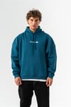 Oversize Box Silent Hustle Nakış Hoodie