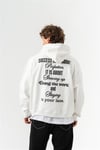 Oversize Box Silent Hustle Nakış Hoodie