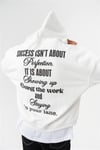 Oversize Box Silent Hustle Nakış Hoodie