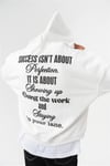 Oversize Box Silent Hustle Nakış Hoodie