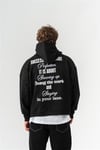 Oversize Box Silent Hustle Nakış Hoodie