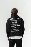 Oversize Box Silent Hustle Nakış Hoodie
