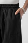 Parça Detaylı Baggy Keten Pantolon