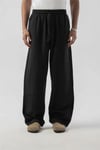 Parça Detaylı Baggy Keten Pantolon