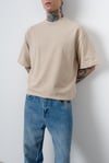 Rosette Nakış Detaylı Oversize Tshirt