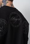 Rosette Nakış Detaylı Oversize Tshirt
