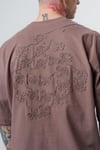 Route Etnik Nakış Oversize Tshirt