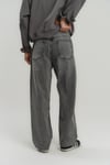 Süper Baggy Gri Taşlama Denim